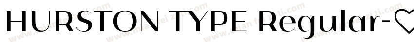 HURSTON TYPE Regular字体转换